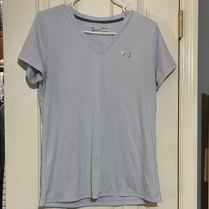 Under Armour Women's Sky Blue V-Neck Tee